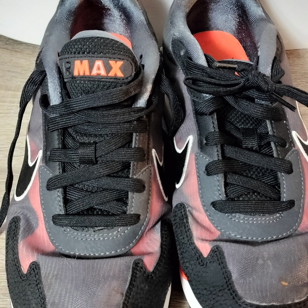 Nike Black and Coral Performance Air Max Sneakers